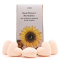 Sunflower Serenity Bath Heart Gift Set - 5 Heart shaped bath bombs