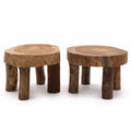 Medium Teak Wood Pad Display Set of 2 - 27x15cm