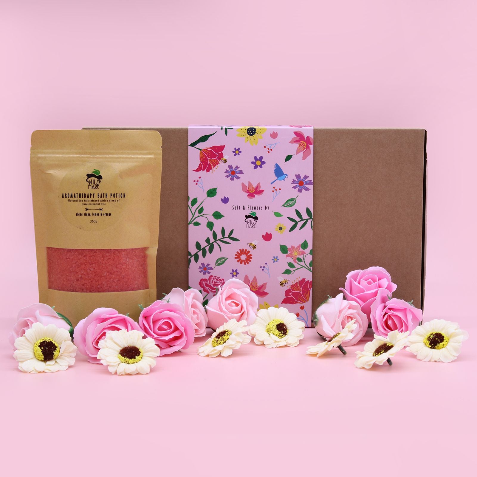 Salt Soak Set - Passion - bath salt and soap
