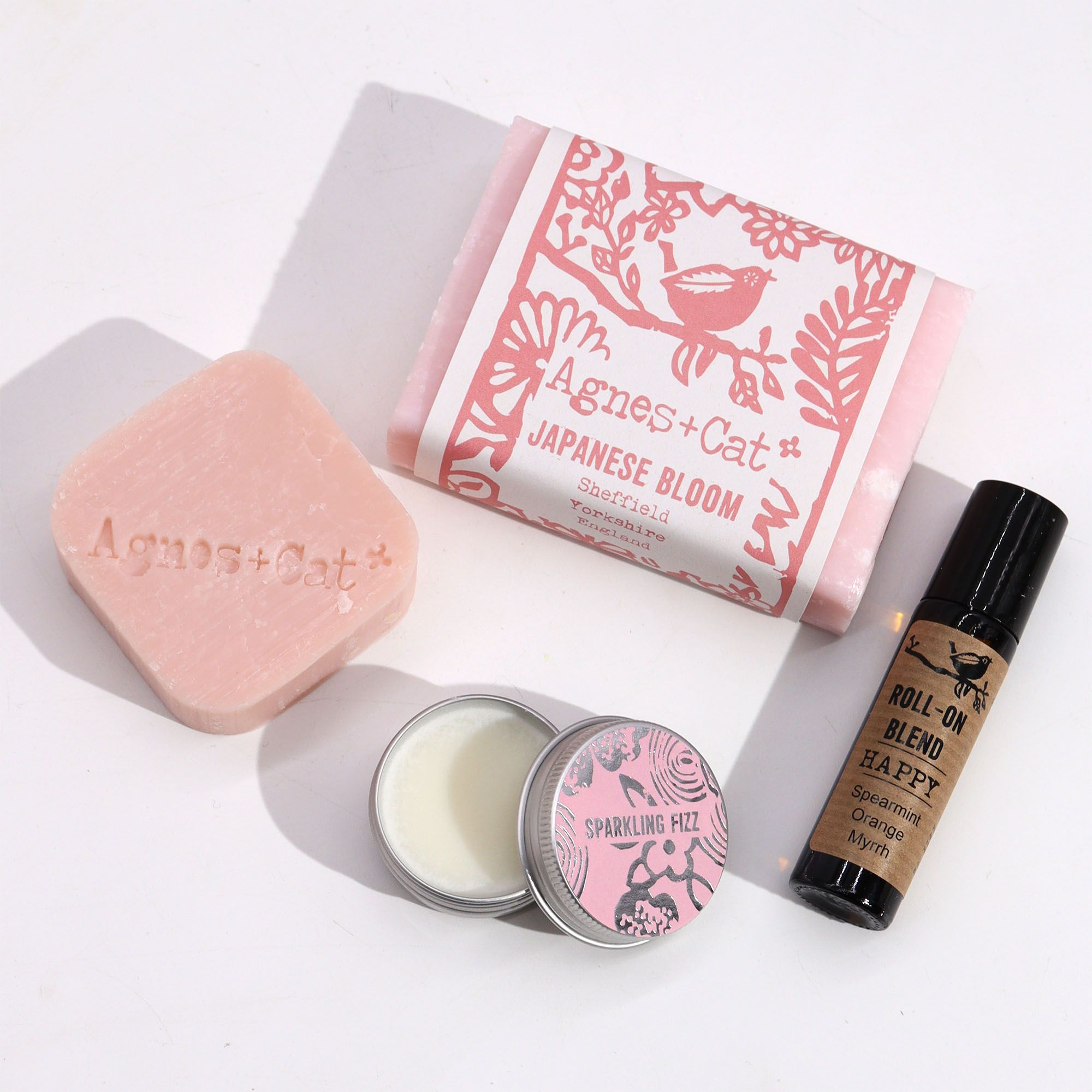 Agnes + Cat Wellness Gift Set - Bloom & Bliss - wellness set handmade in the UK