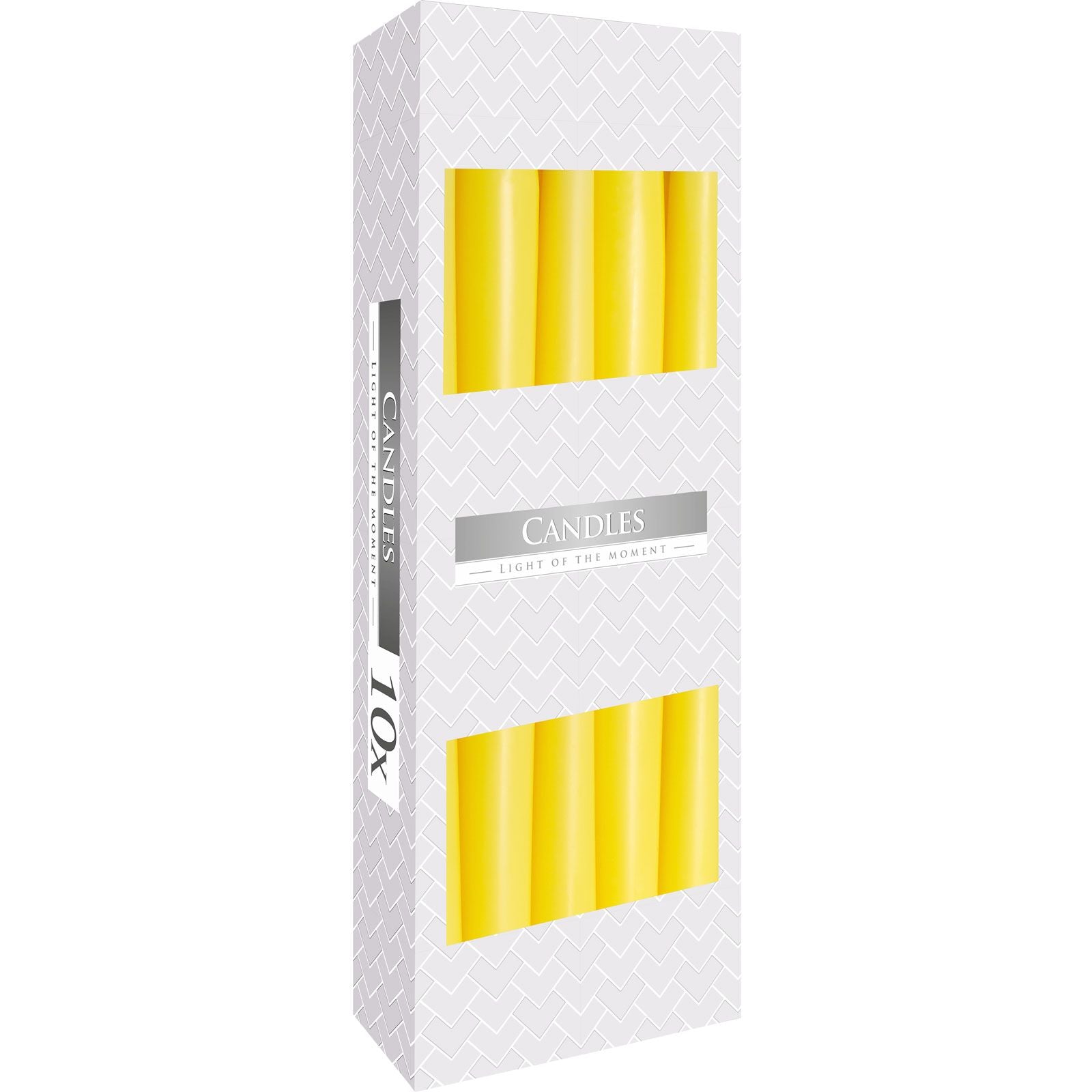 Taper Candle - Yellow - ten candles set