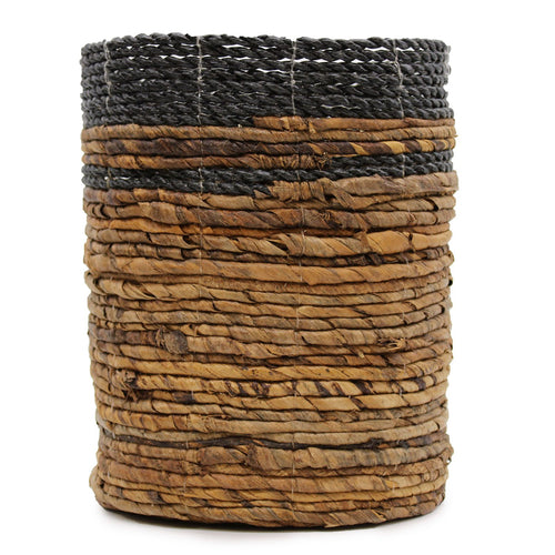 Banana Leaf Set - 2 Vase & 2 Bins - 4 Handwoven Java Storage Baskets