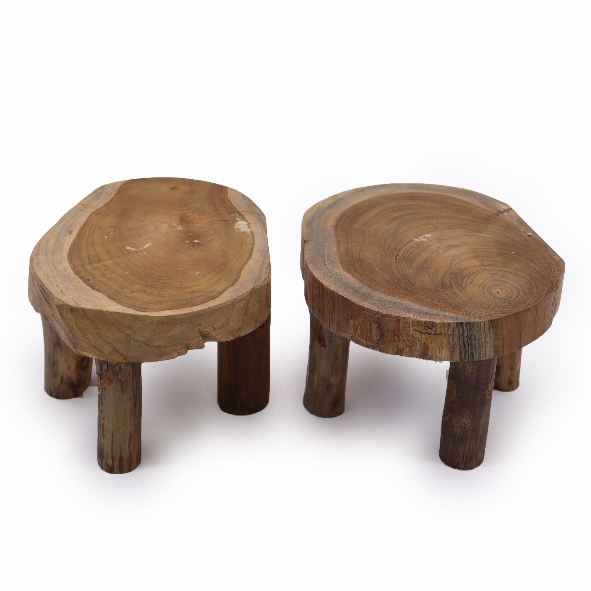 Medium Teak Wood Pad Display Set of 2 - 27x15cm