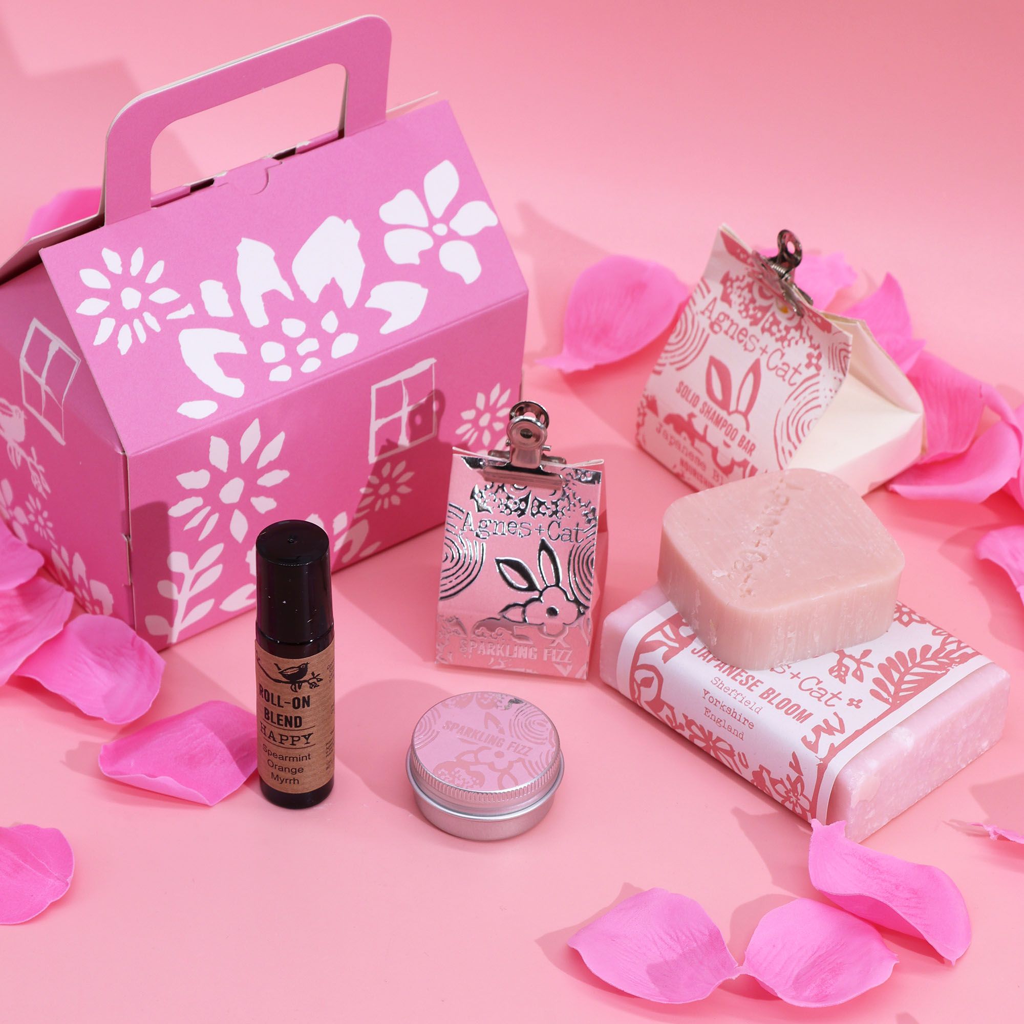 Agnes + Cat Wellness Gift Set - Bloom & Bliss - wellness set handmade in the UK