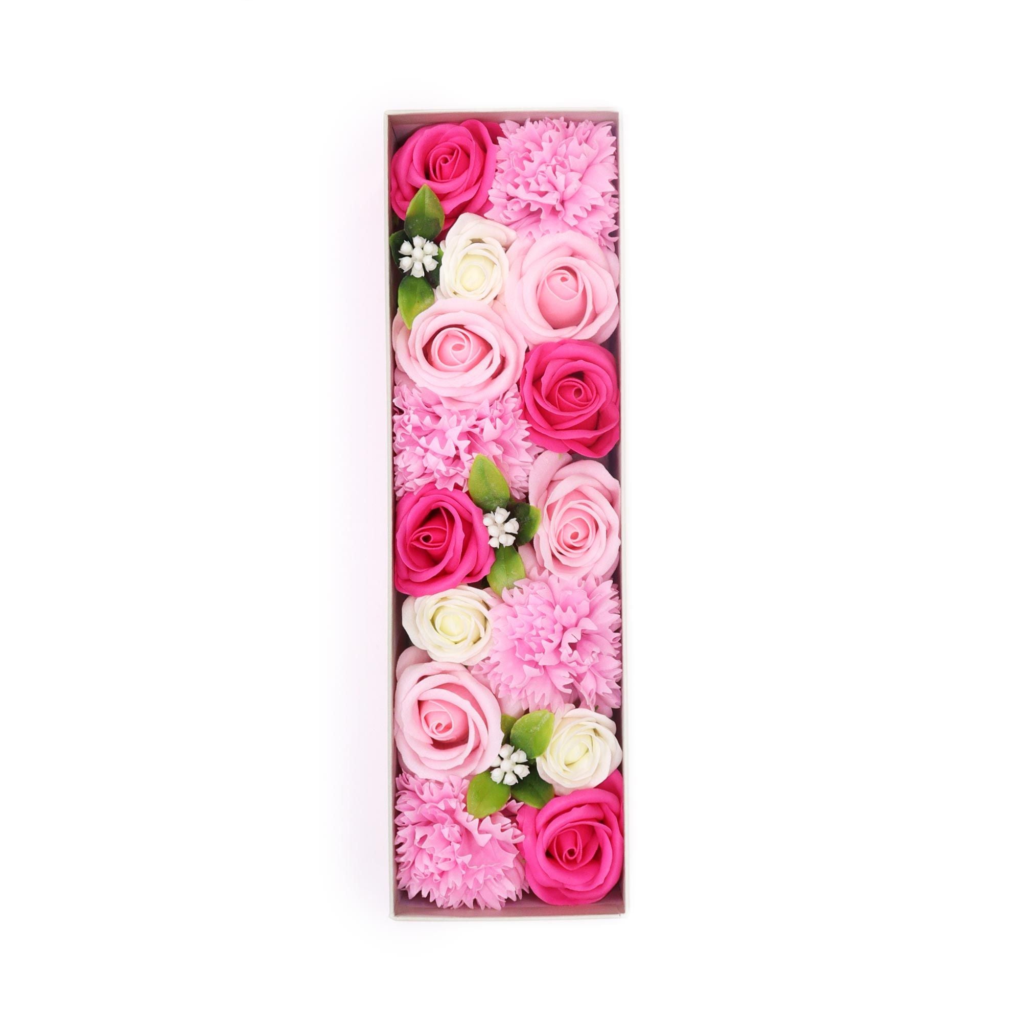 Long Box - Baby Blessings - Pinks - Soap Flower Gift Round Box