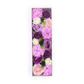 Long Box -  Lavender Rose & Carnation - Soap Flower Gift Round Box