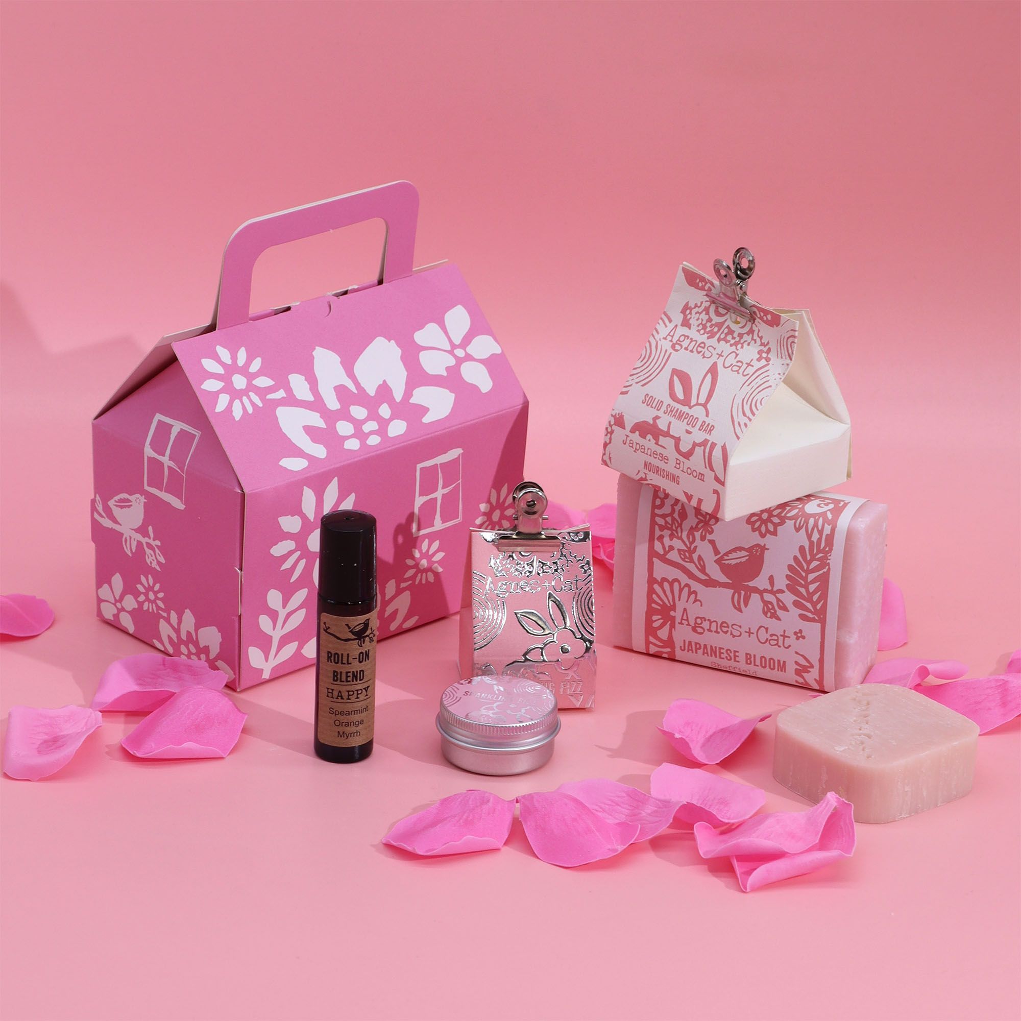 Agnes + Cat Wellness Gift Set - Bloom & Bliss - wellness set handmade in the UK