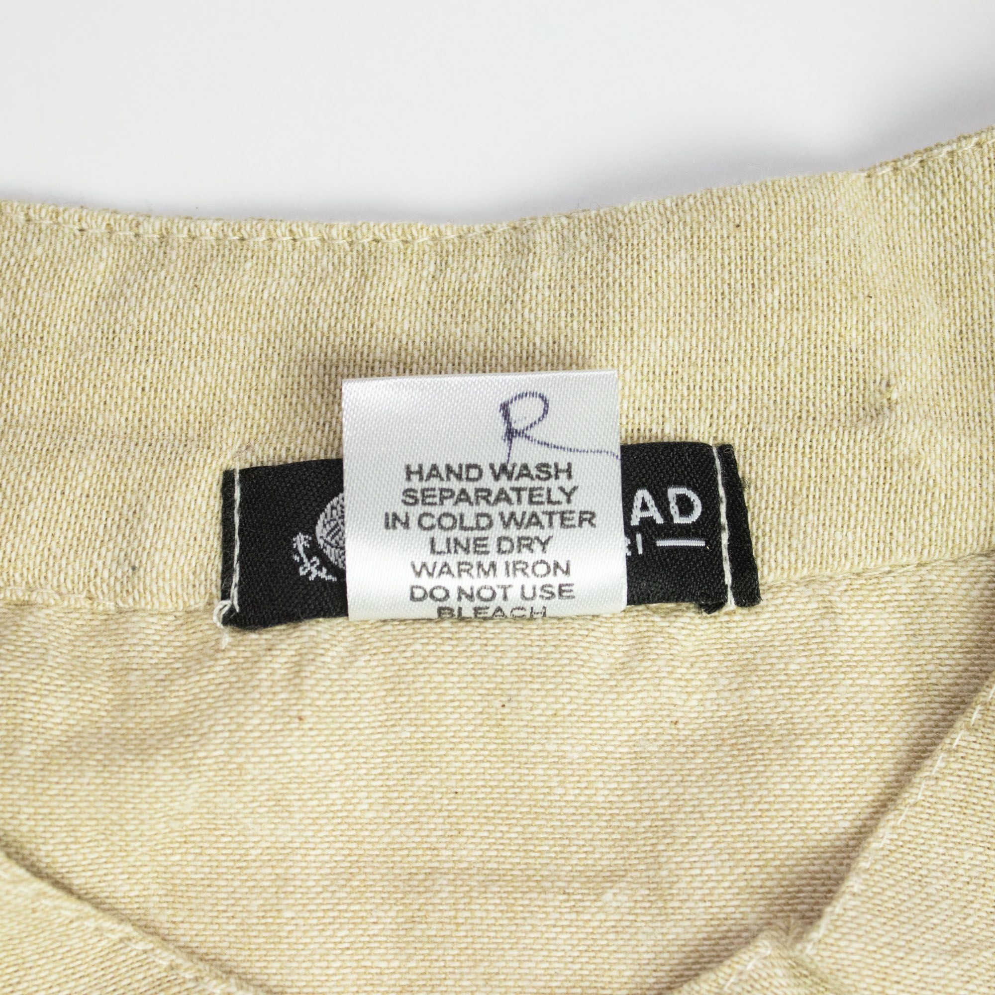Nomad Grandad Shirt - Stone Grey Cotton