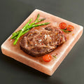 Square Himalayan Salt Cooking Plate - 20x20x5cm Premium Grilling & Chilling Block
