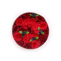 Round Box - Classic Red Roses - Soap Flower Gift Round Box