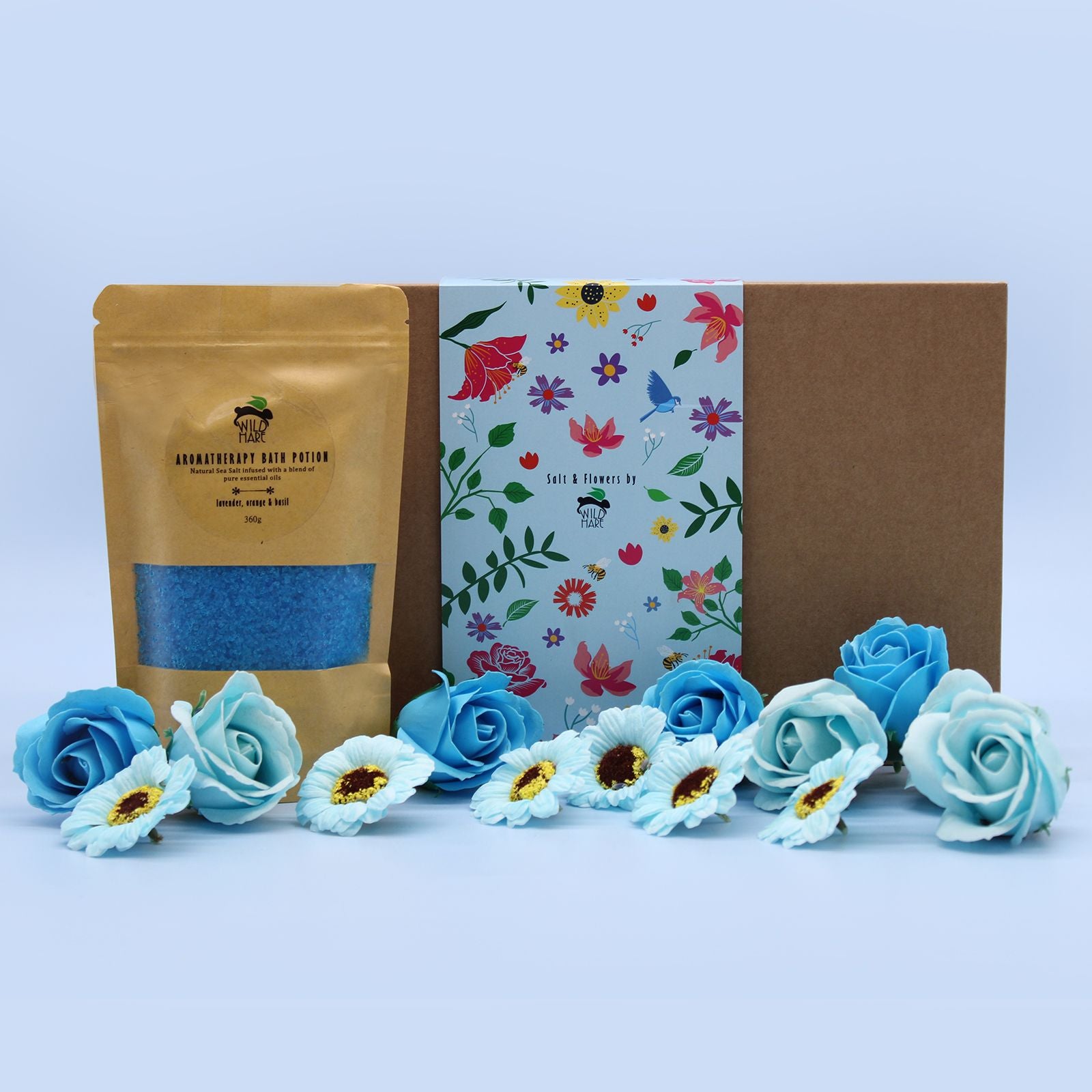 Wild Hare Salt & Flowers - Total Unwind - bath salt and soap