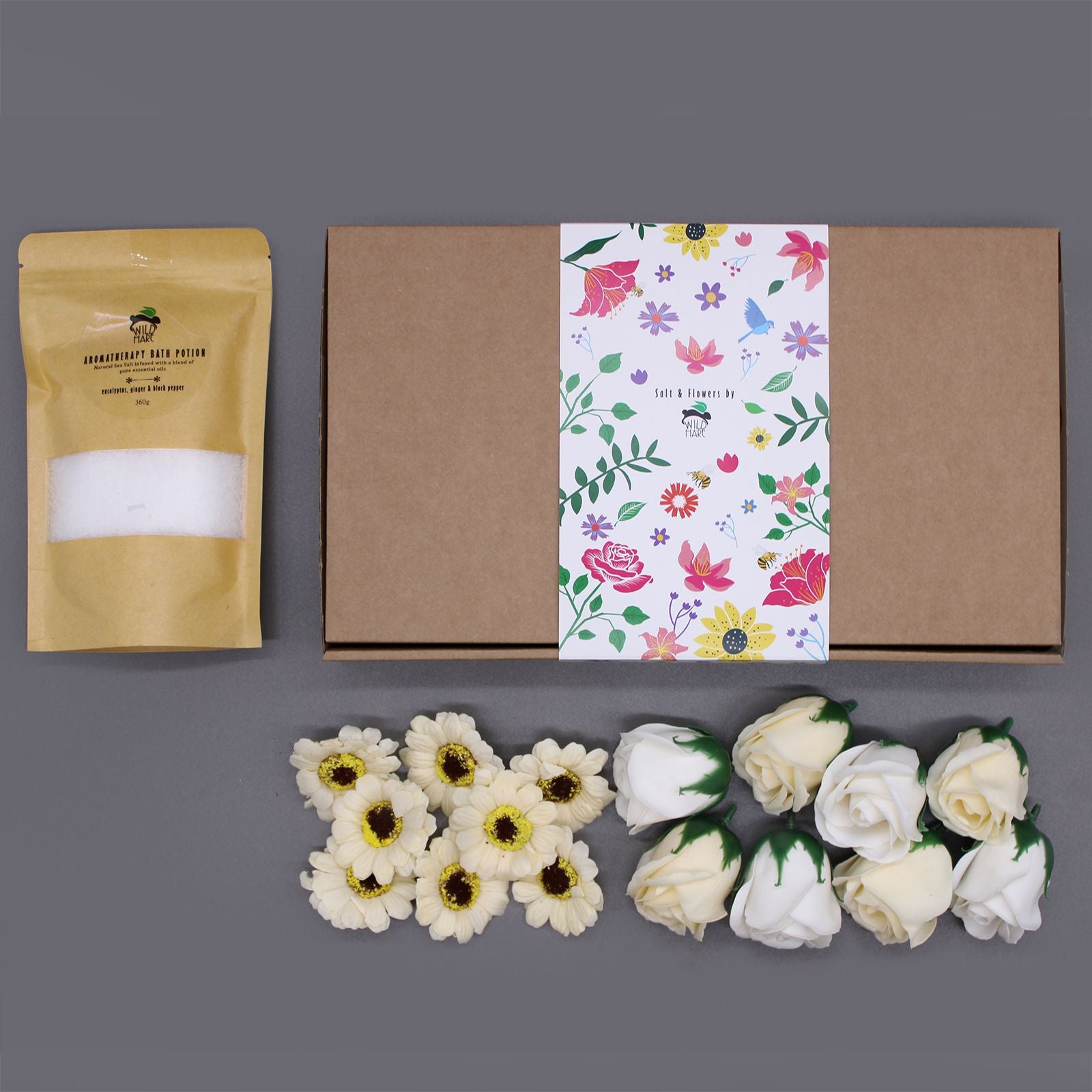 Salt Soak Set - bath salt and soap