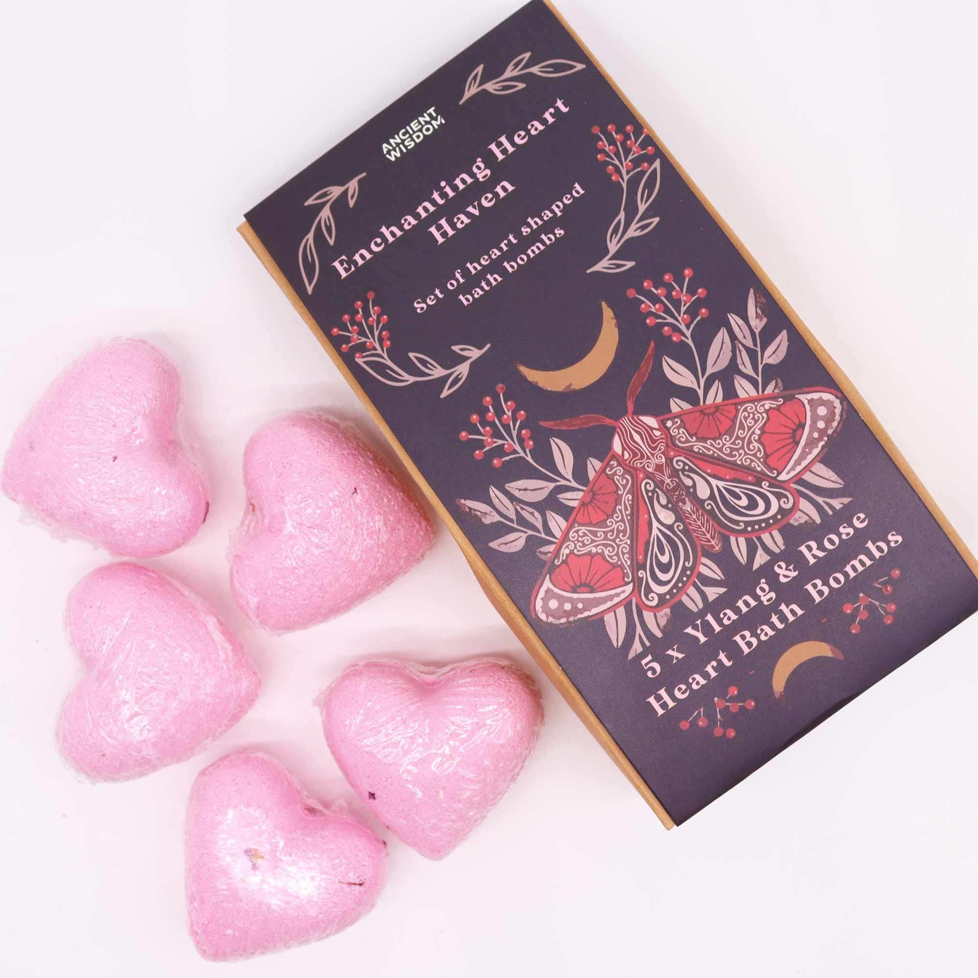 Enchanting Heart Heaven Bath Heart Gift Set - bombs