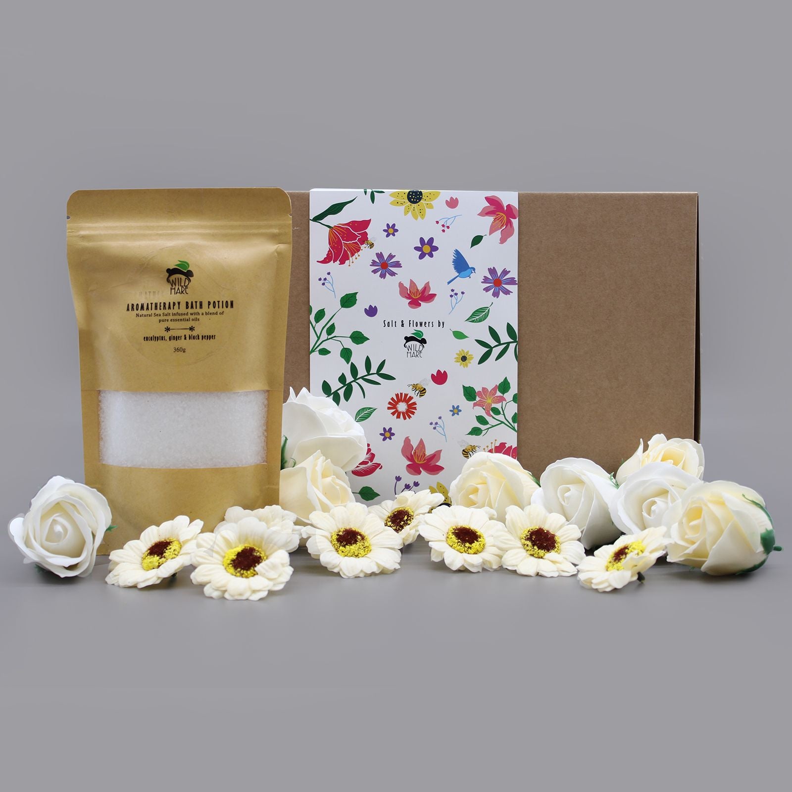 Salt Soak Set - bath salt and soap