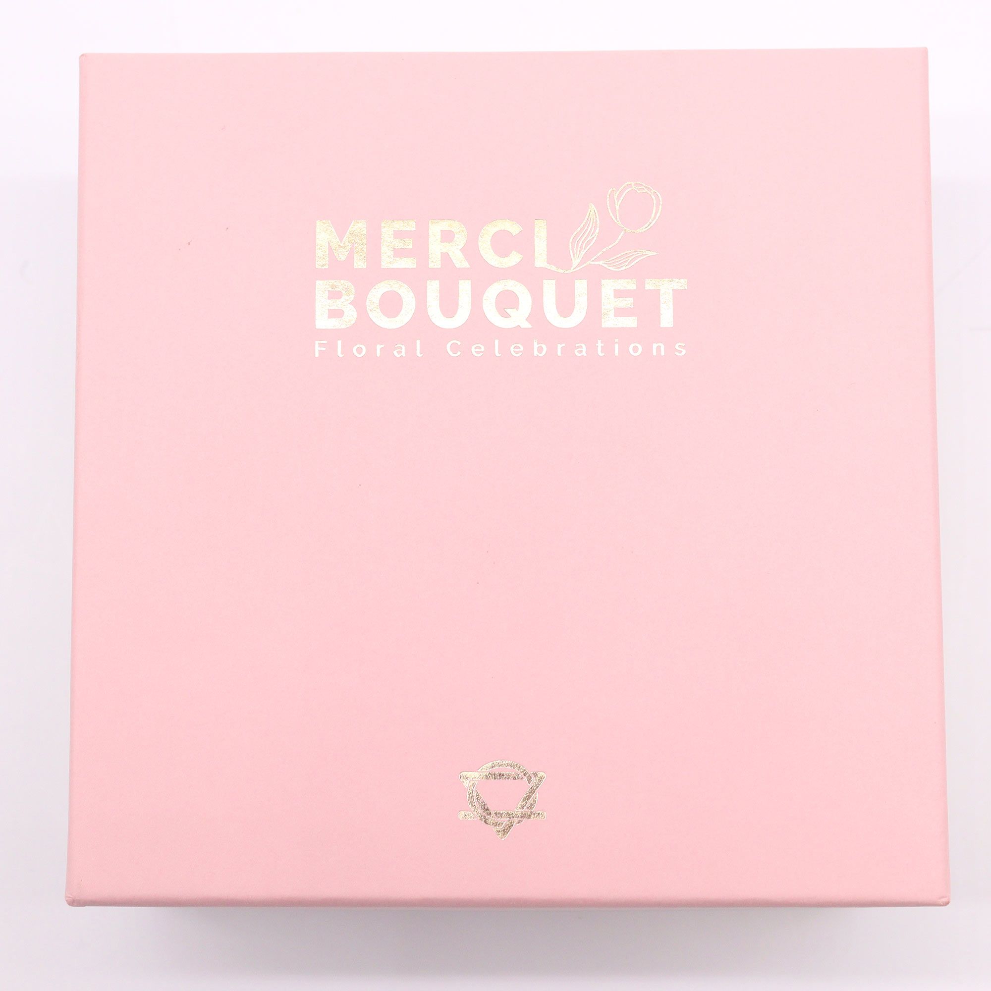 Square Box - Baby Blessings - Pinks - Soap Flower Gift Round Box