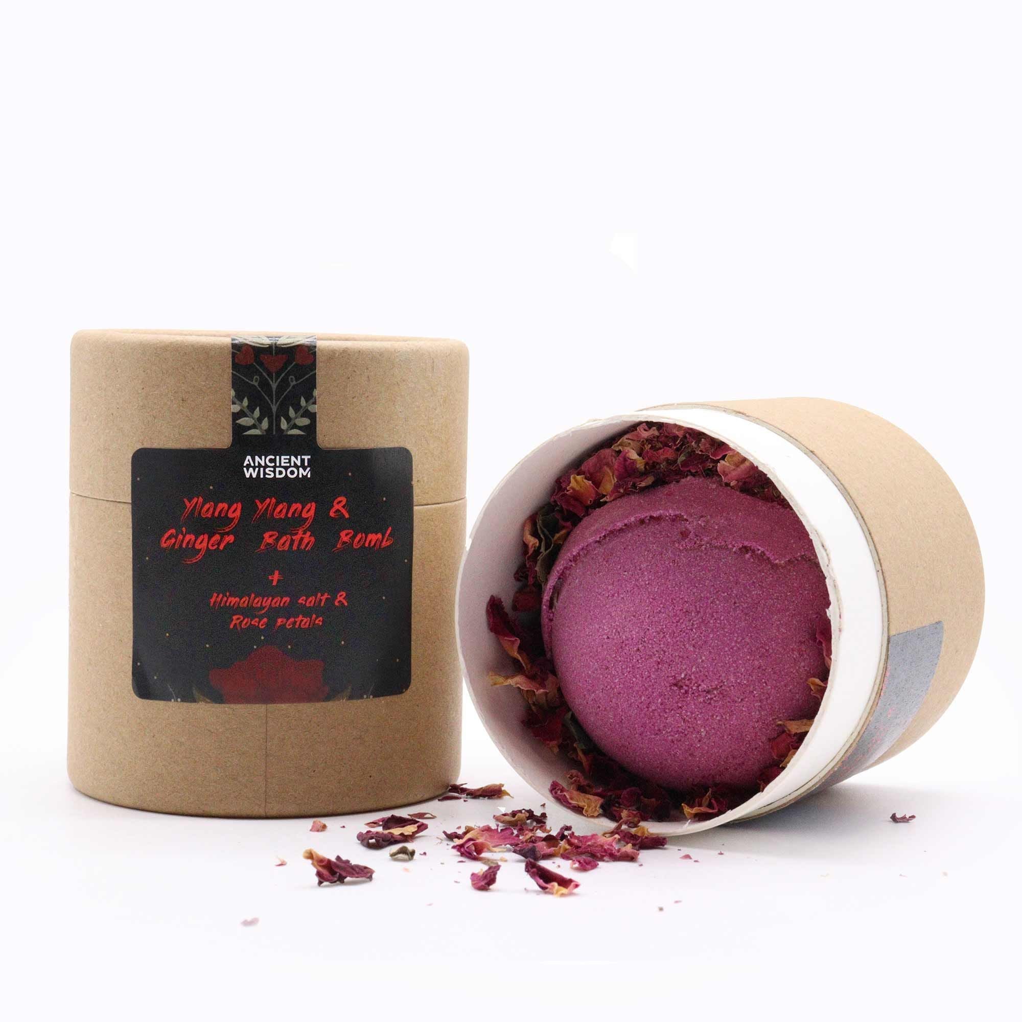 Cupid's Self Care - Bath bomb, sea salt & flower petals set