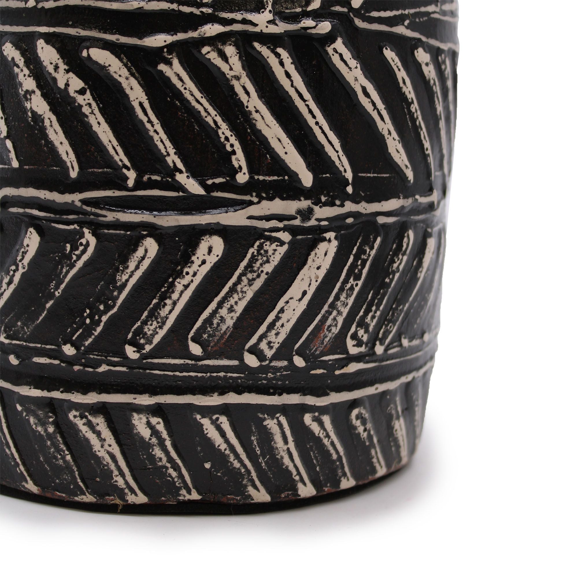 Greek Taper Vase - Chocolate - handmade