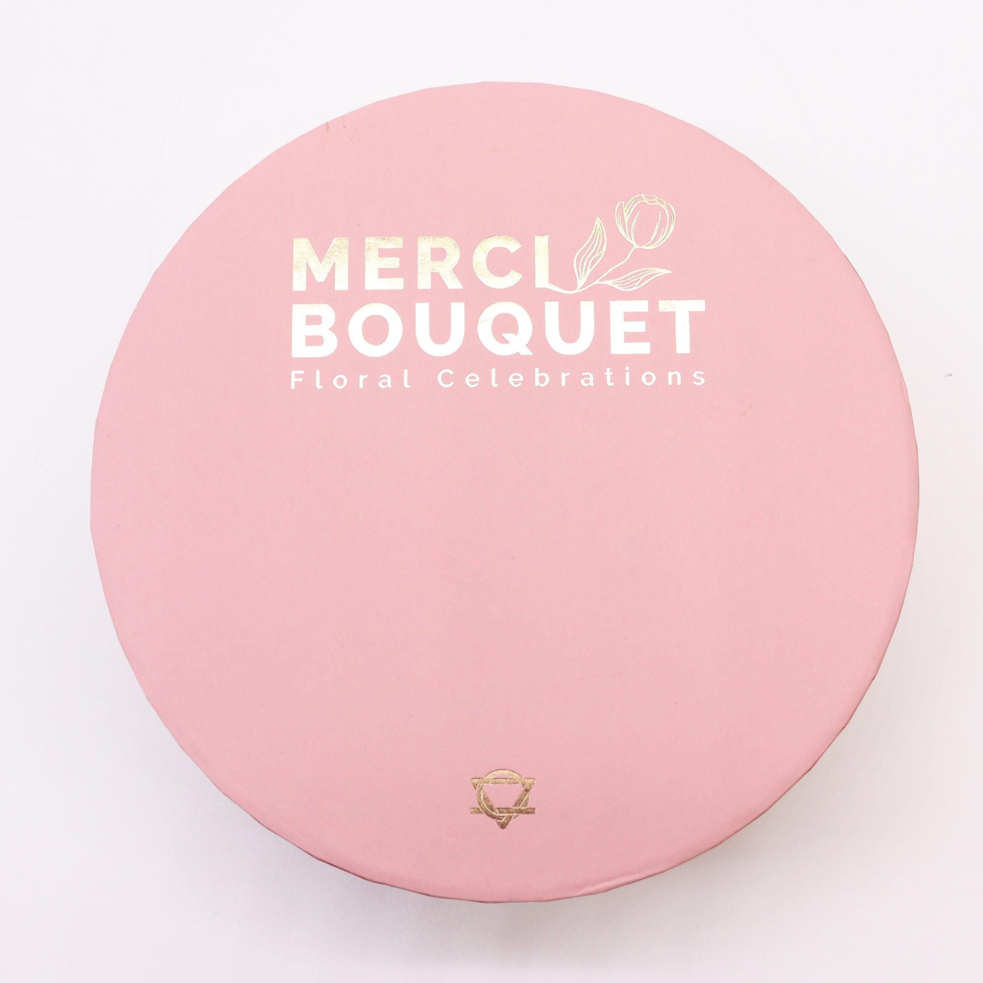 Round Box - Baby Blessings - Pinks - Soap Flower Gift Round Box
