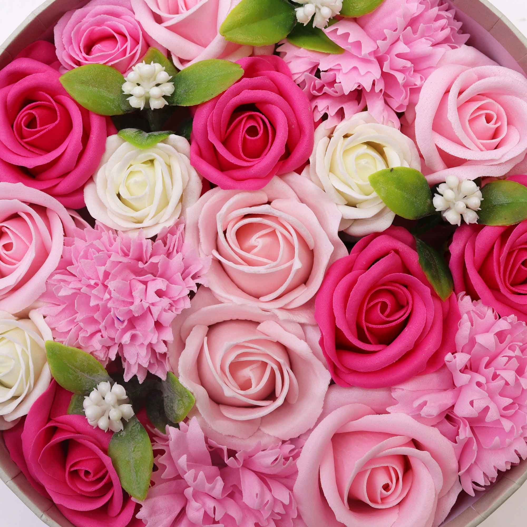 Round Box - Baby Blessings - Pinks - Soap Flower Gift Round Box
