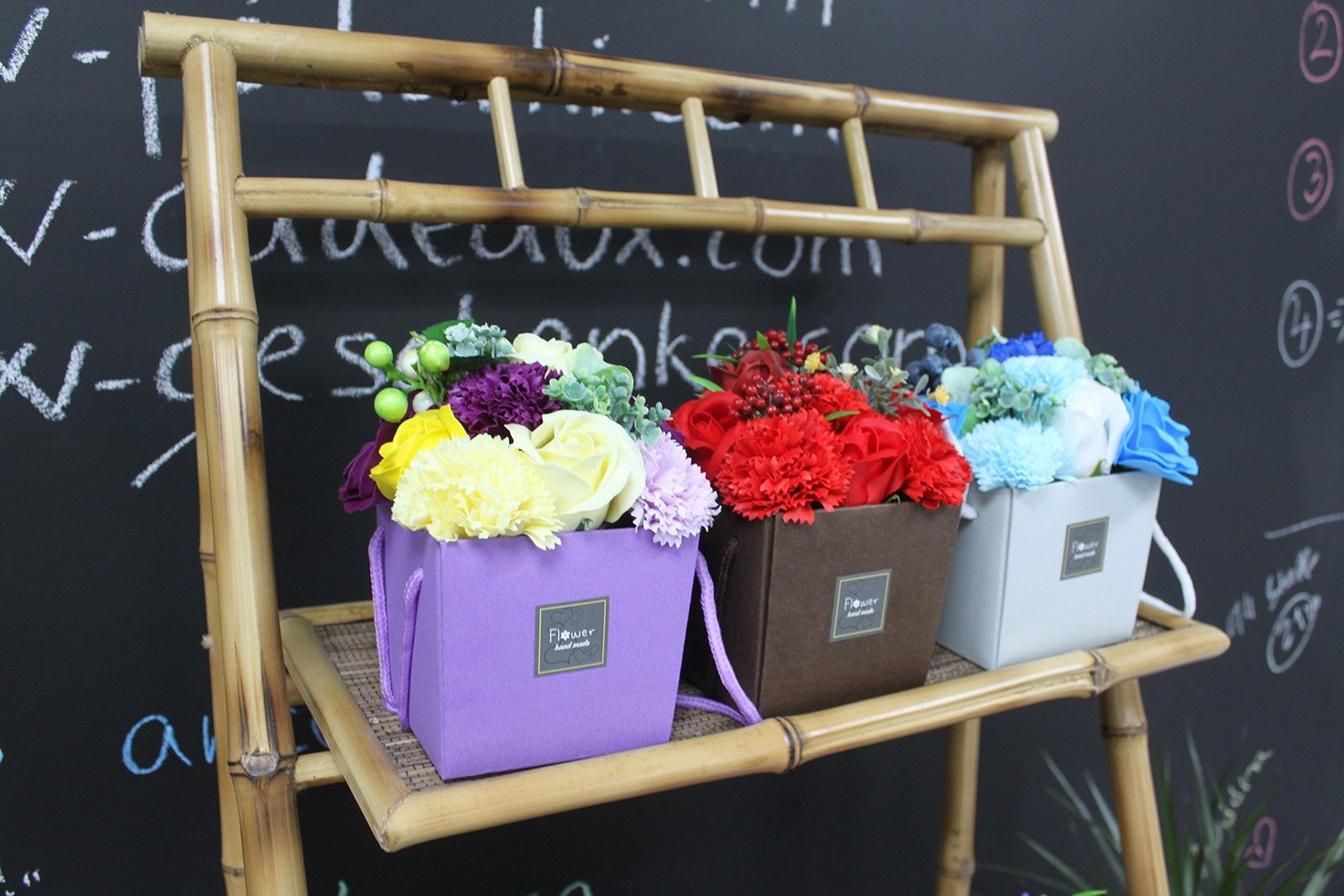 Soap Flower Bouquet - Spring Flowers
