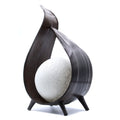 Natural Coconut Lamp - Chocolate Wrapover Twist - Handcrafted & Eco