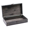 Tea / Gift / Hamper Box - Grey - Vintage Style Wooden Storage Box