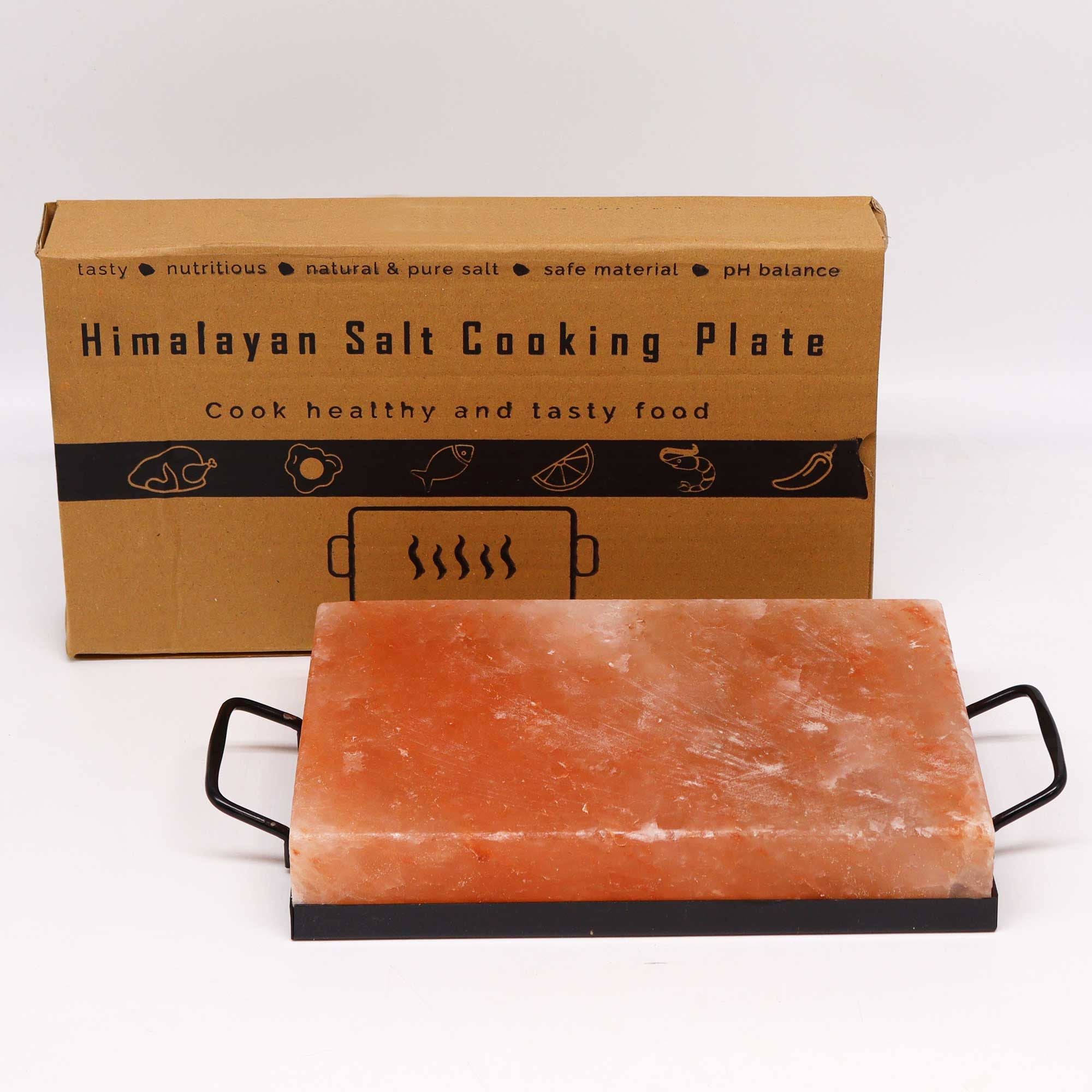Himalayan Salt BBQ Cooking Plate – 30x20x5cm High-Heat Mineral Flavor Infuser