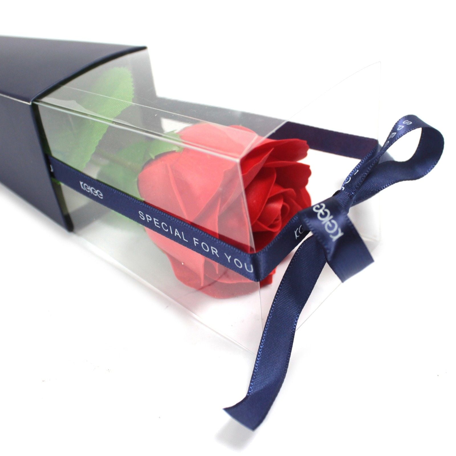 Single Rose - Red Rose - Luxury Soap Flowers.