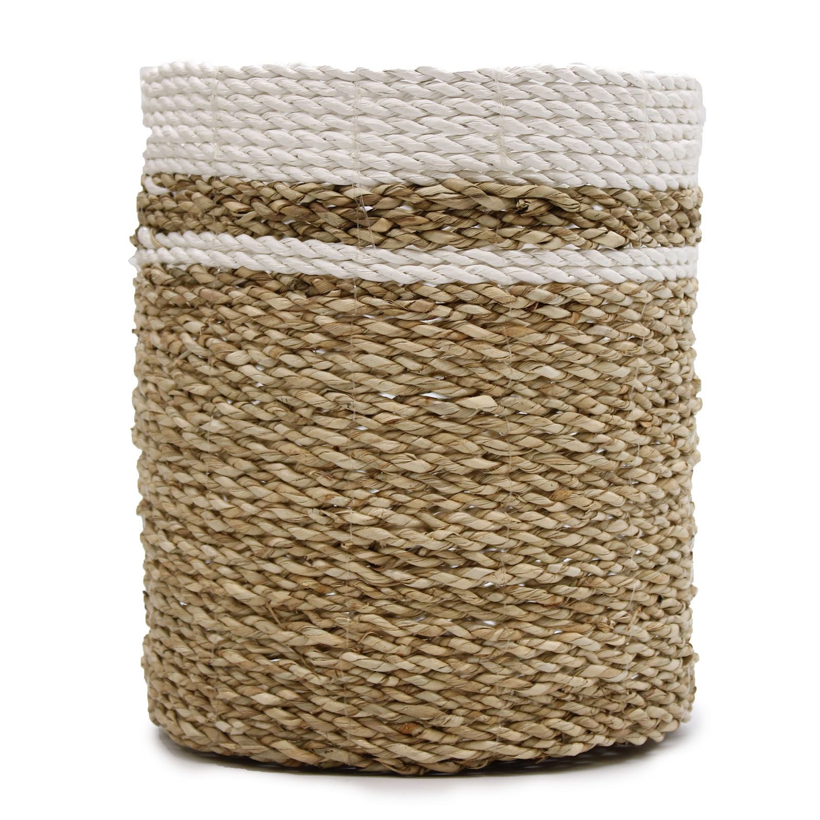 Seagrass Set - 2 Vase & 2 Bins - 4 Handwoven Java Storage Baskets