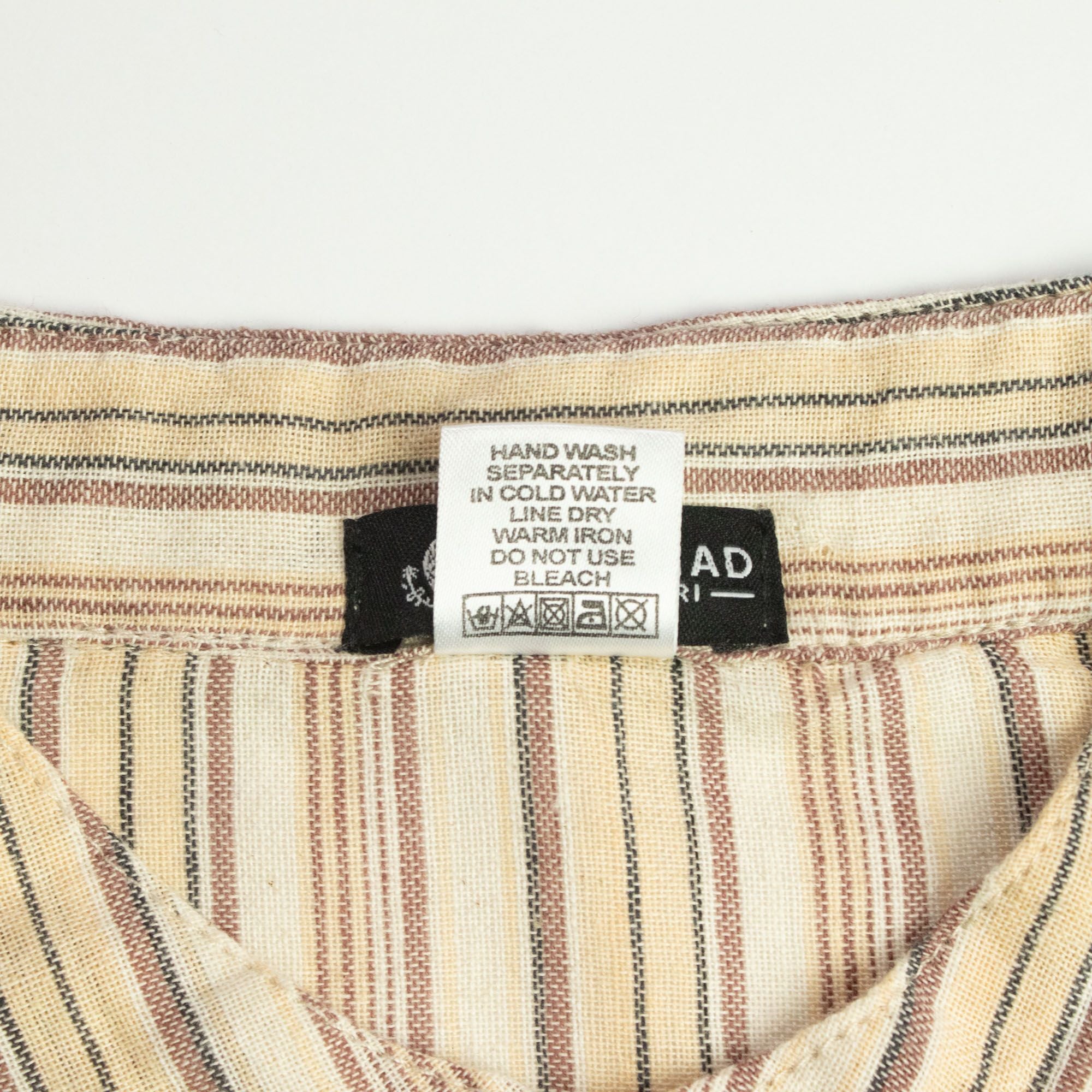 Nomad Sari Grandad Shirt in Brown Beige