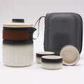 Travel Ceramic Teapot Set – Three Friends with 3 Cups & Travel Case