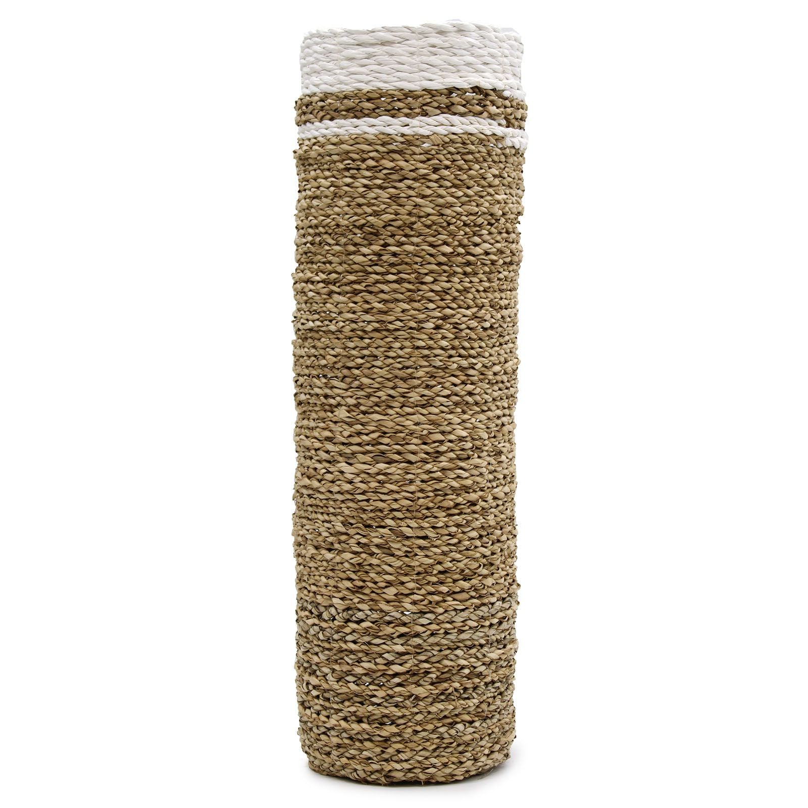 Seagrass Set - 2 Vase & 2 Bins - 4 Handwoven Java Storage Baskets