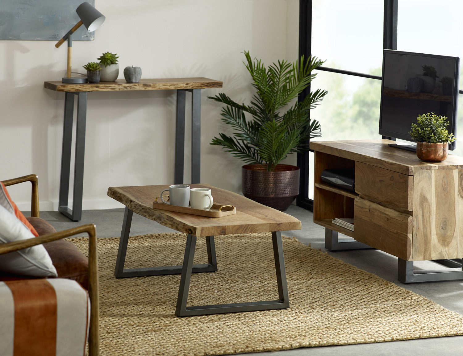 Baltic Live Edge Console Table 