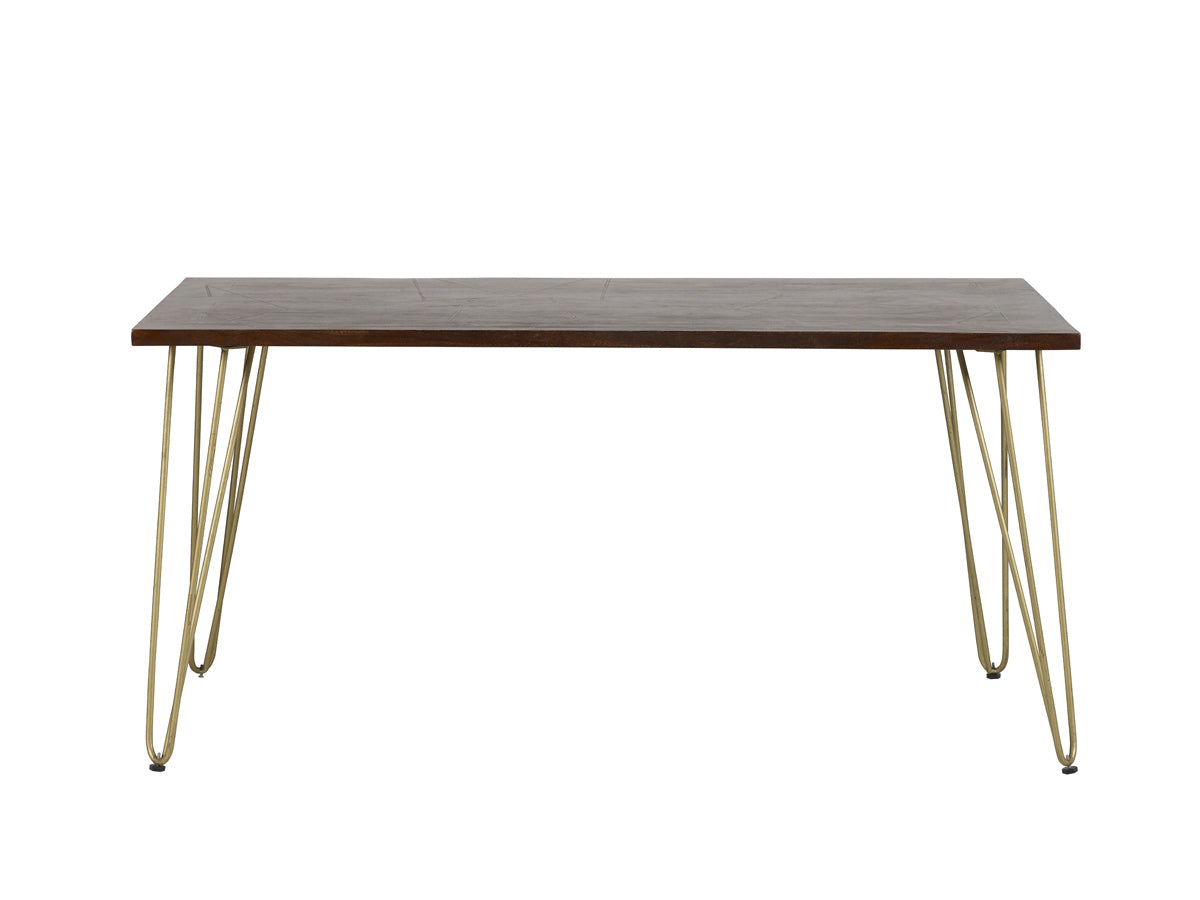 Dark Gold Dining Table 