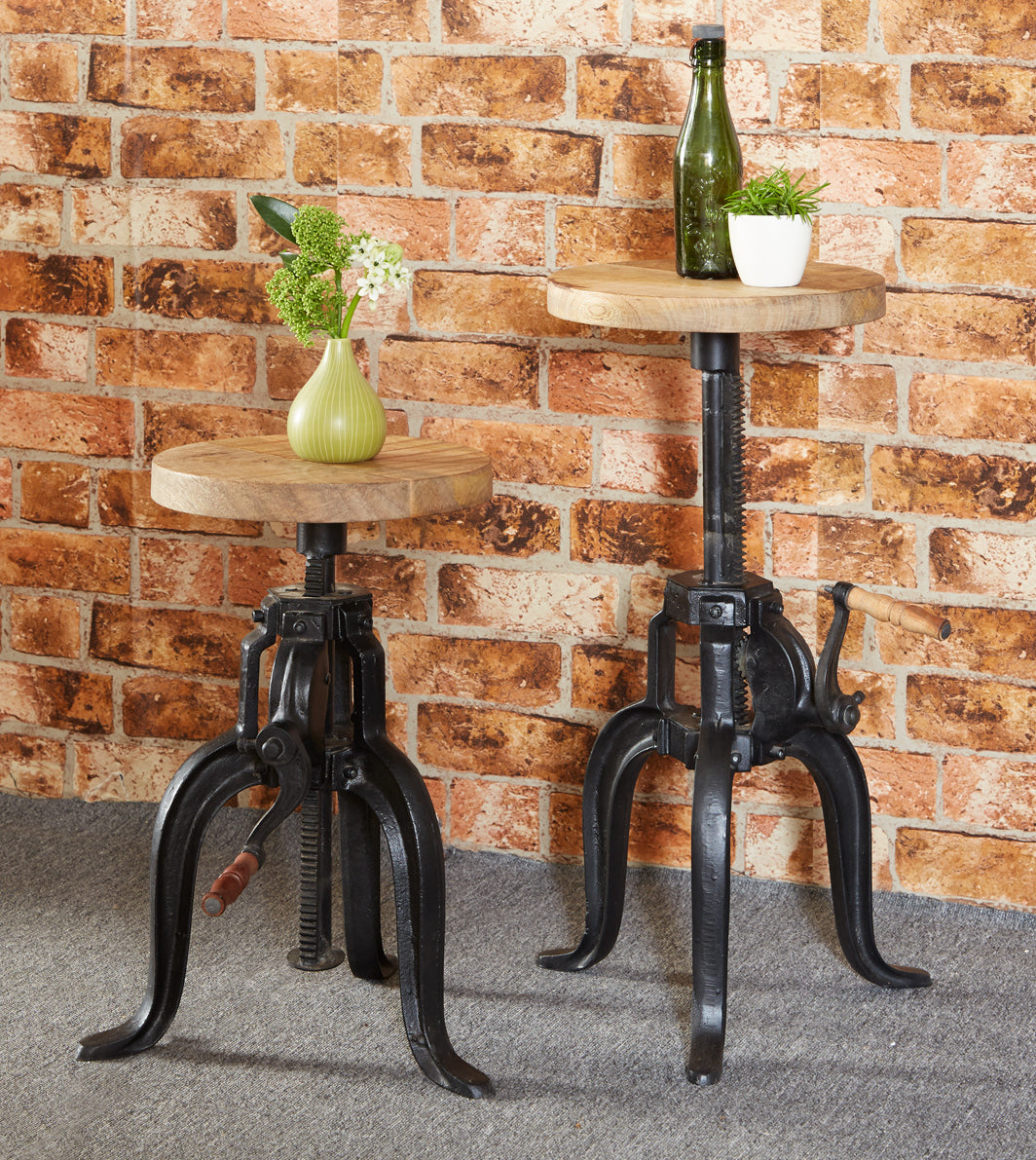Cosmo Industrial Small Crank Table