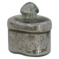 Small Vintage-Style Jar, Handmade Solid Wood, Decorative Storage