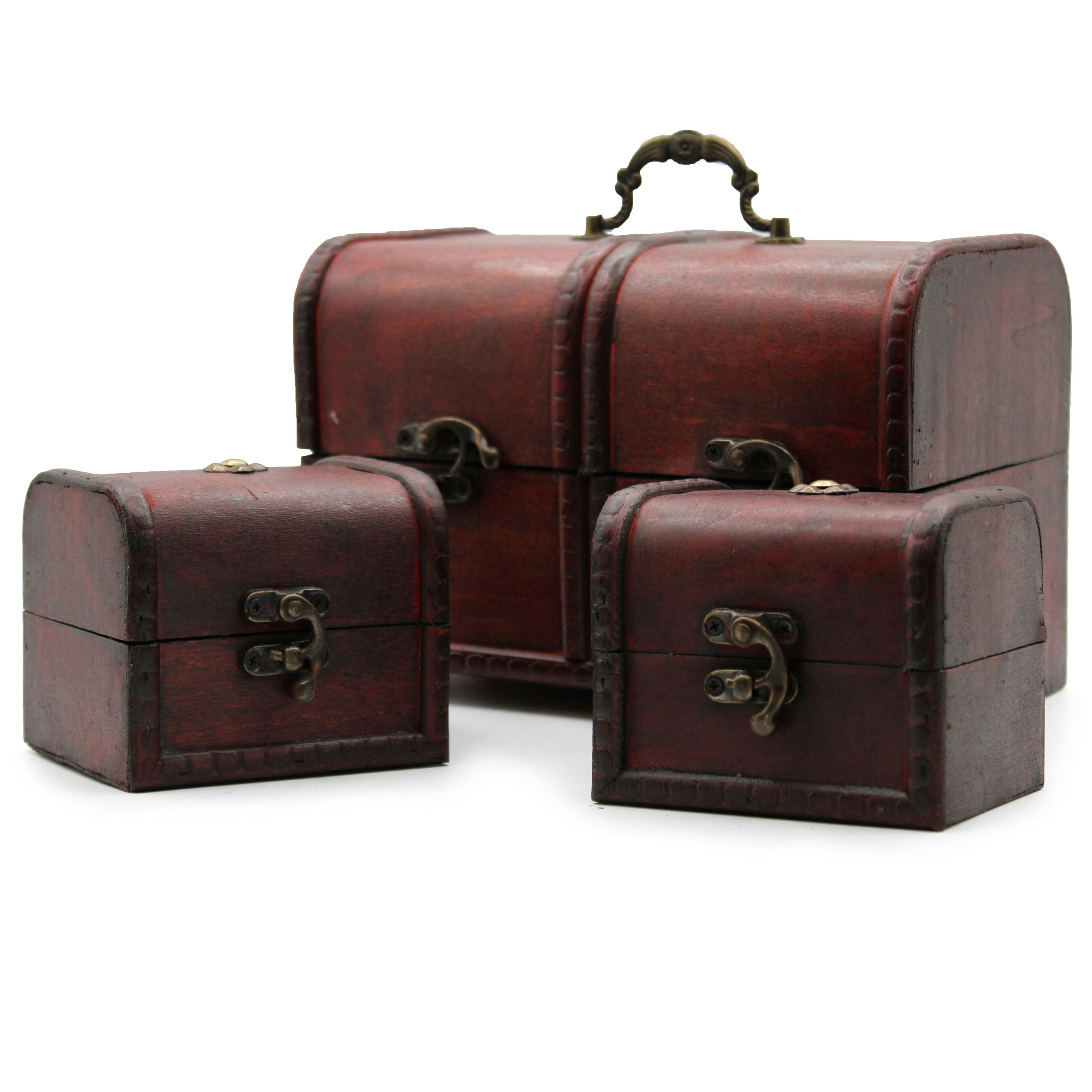 Large Classic Chest - Set of 3 - Large & 2 Small Storage Boxes