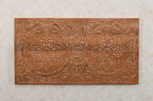 Artwork Mango Wood Bedframe Headboard