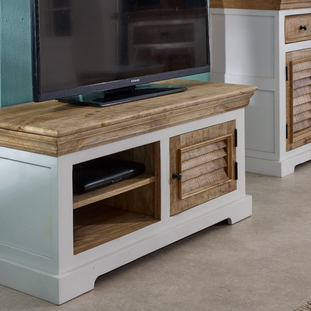 Alfie Wood Tv Cabinet/Bench/Shoe Rack Upto 43" 