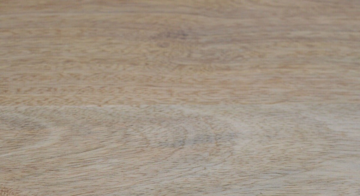 Nordic 2-Drawer Bedside Table - Solid Mango Wood | Oak-ish Finish