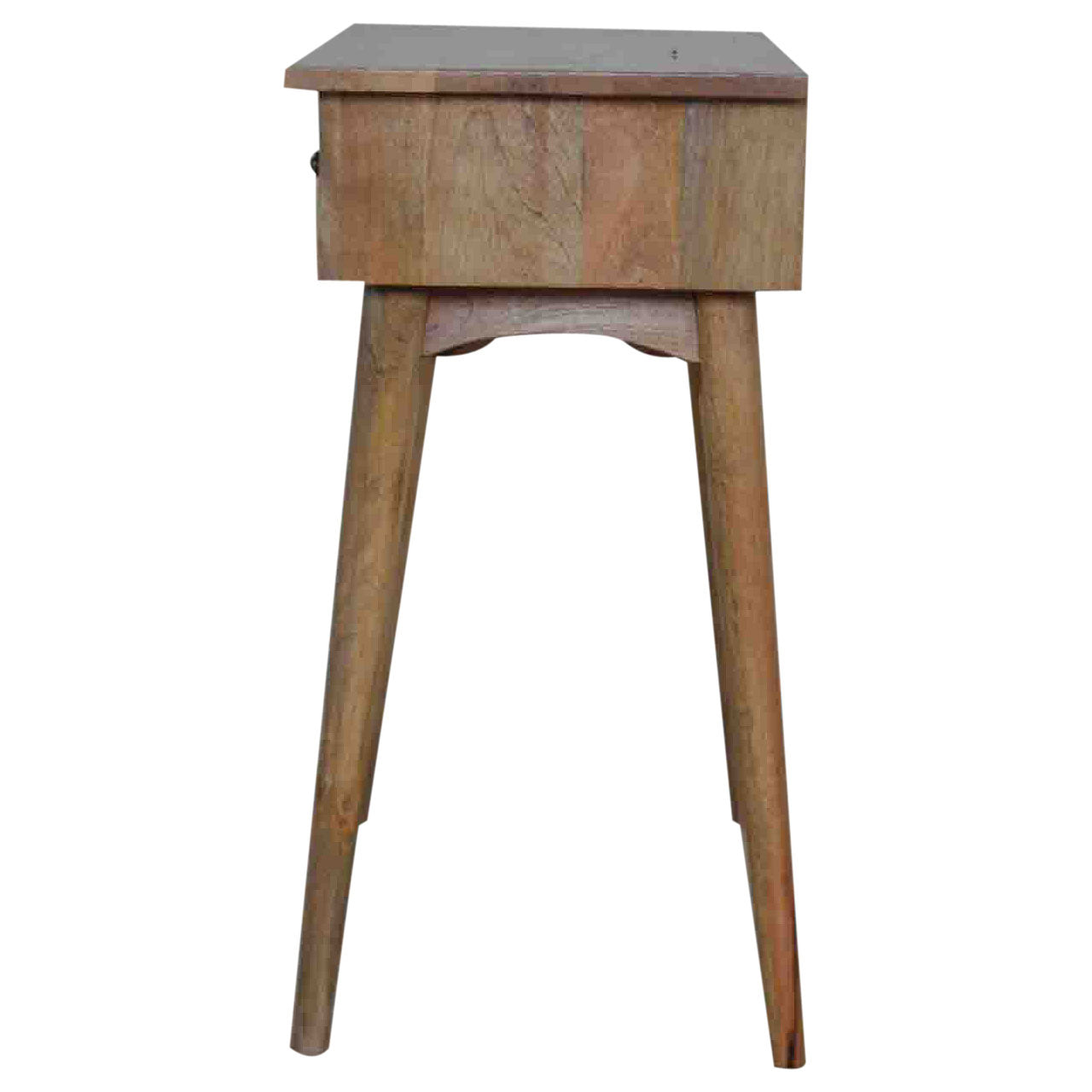 Hallway Console Table with 2 Drawers, Handmade Solid Wood, Narrow Storage Design