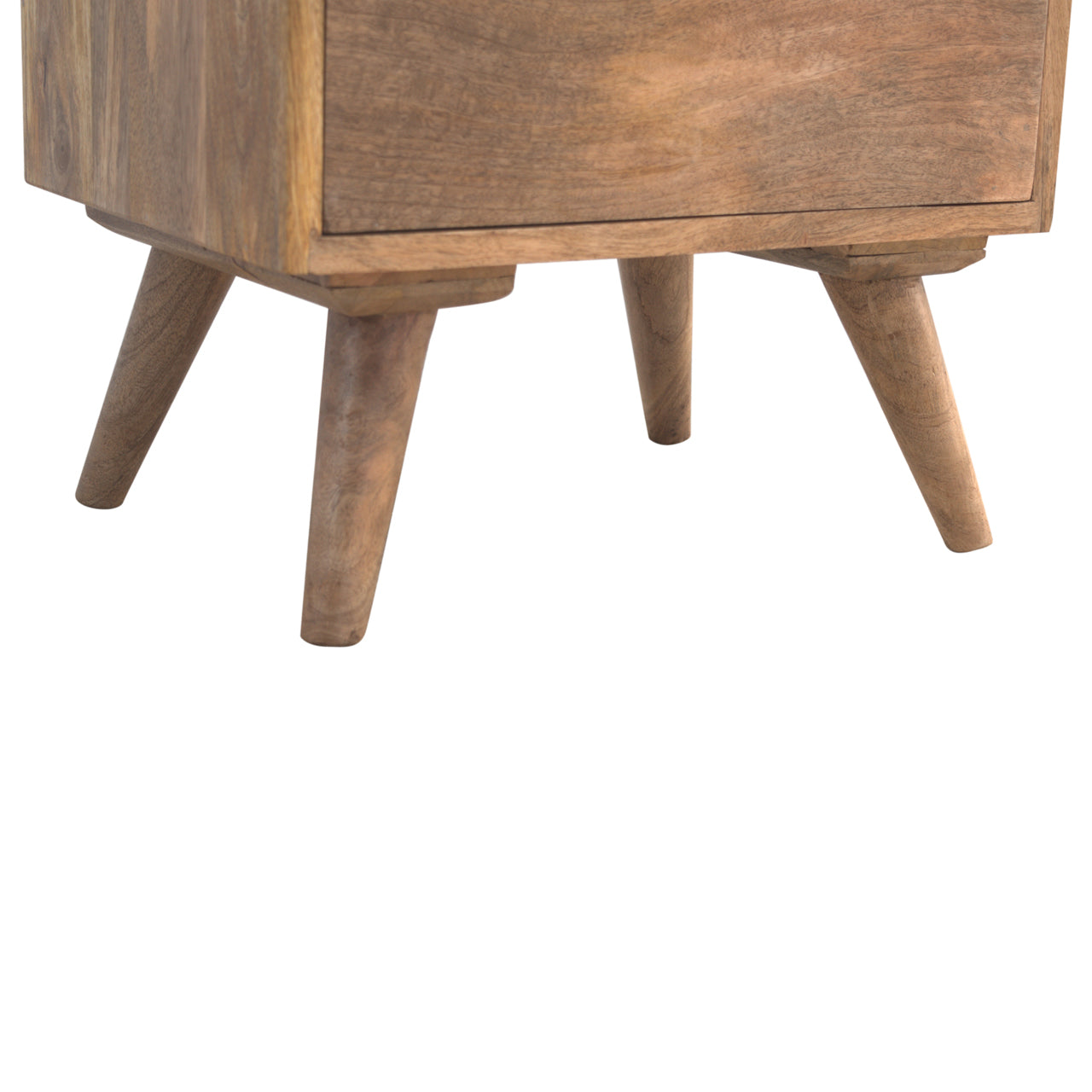 Gallery Bedside Table with 3 Drawers, Handmade Solid Wood, Elegant Design