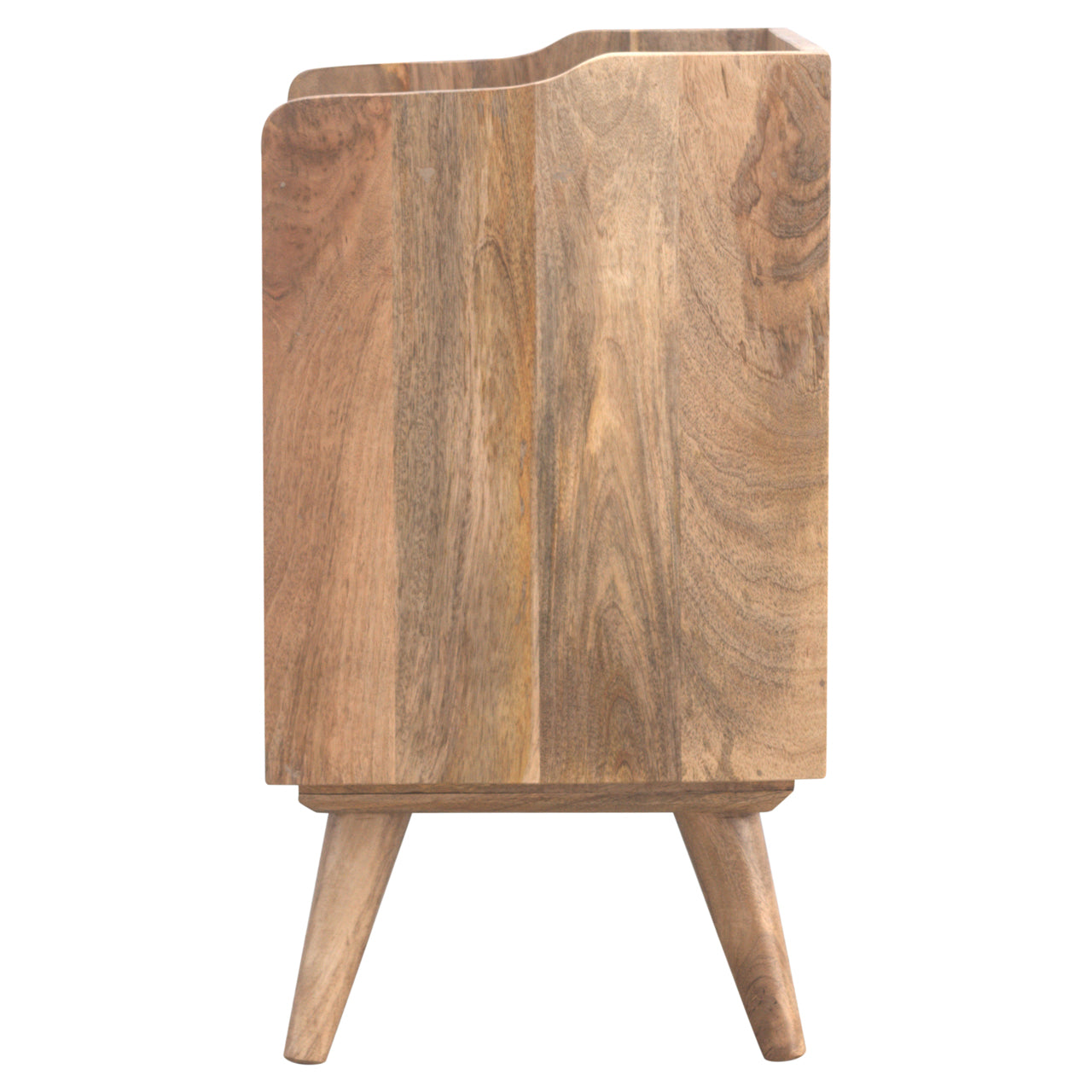 Gallery Bedside Table with 3 Drawers, Handmade Solid Wood, Elegant Design