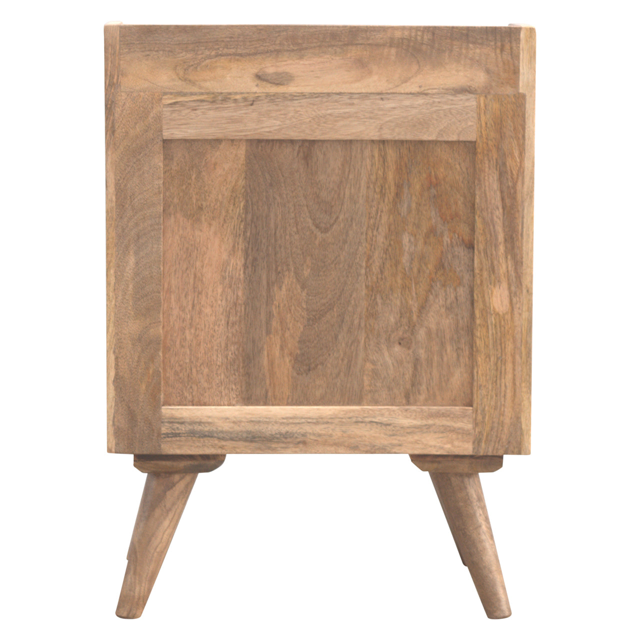 Gallery Bedside Table with 3 Drawers, Handmade Solid Wood, Elegant Design
