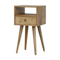 Handmade Compact Bedside with Drawer and Shelf - Handmade Solid Wood Furniture.