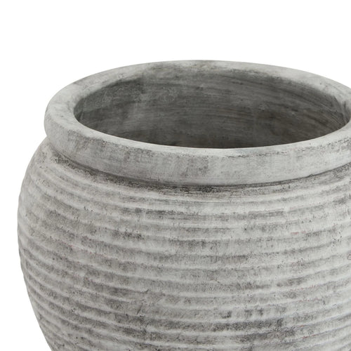 Athena Rimmed Plant Pot - Modern Minimalist Indoor Planter (28cm)