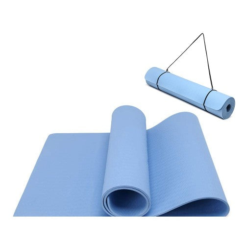 Kono TPE Non - slip Classic Yoga Mat - Blue