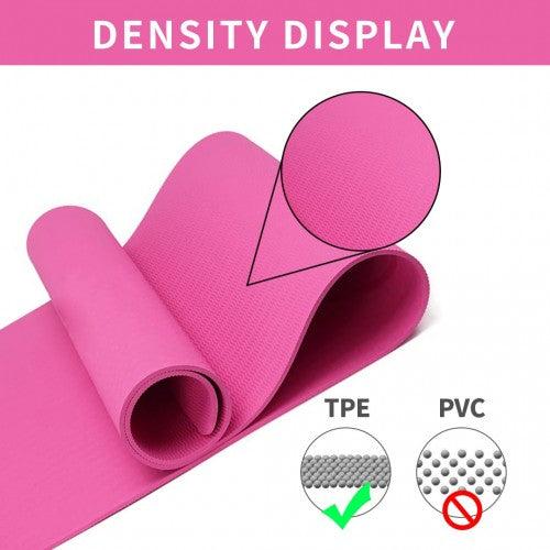 Kono TPE Non - slip Classic Yoga Mat - Plum
